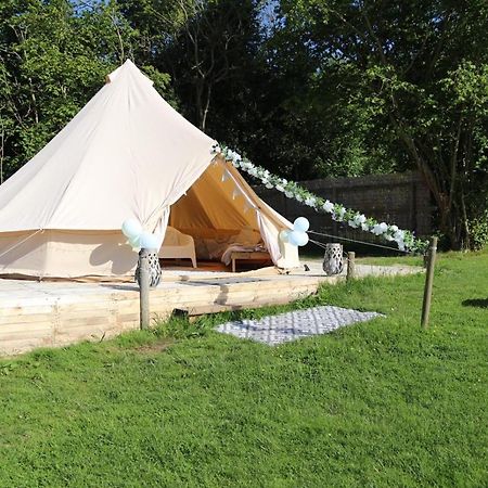 Hopgarden Glamping - Luxury 6M Bell Tent Wadhurst Bagian luar foto