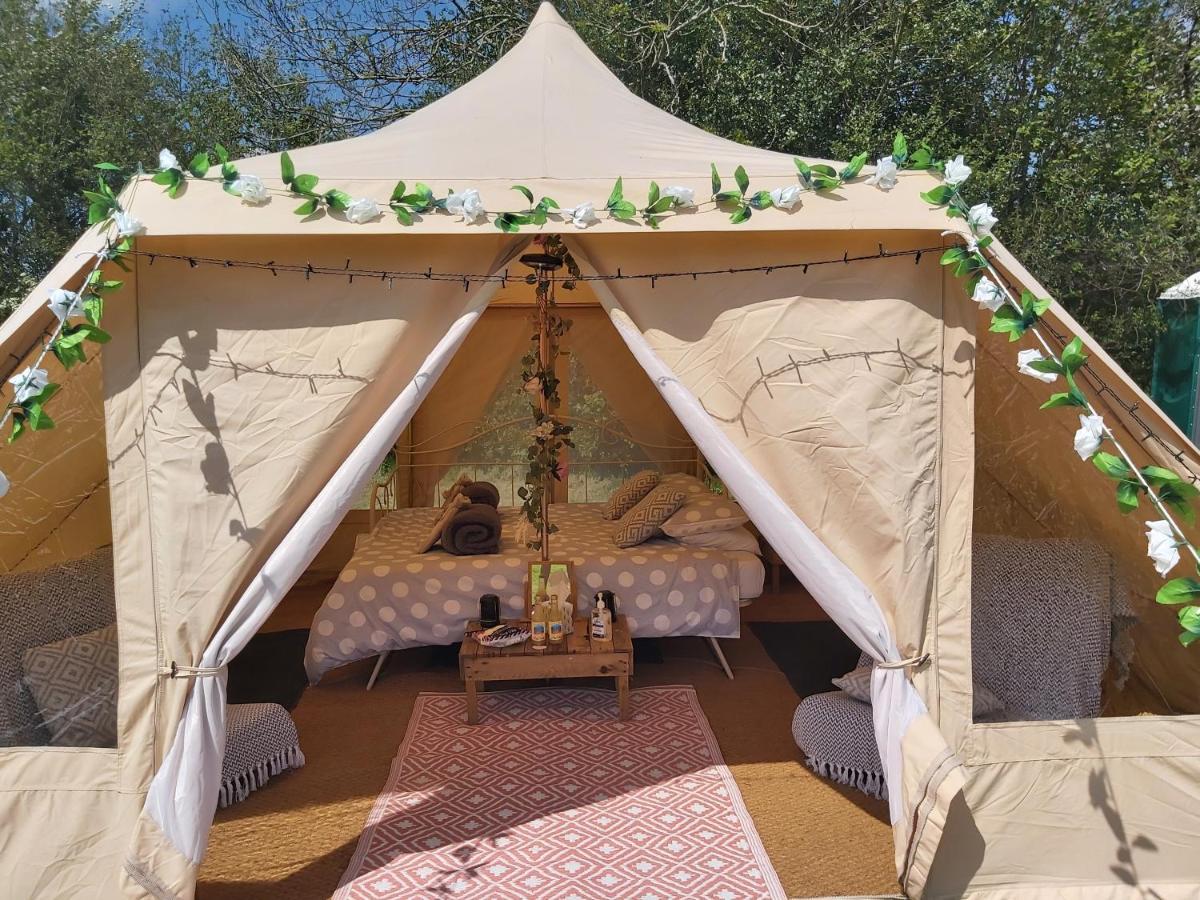 Hopgarden Glamping - Luxury 6M Bell Tent Wadhurst Bagian luar foto
