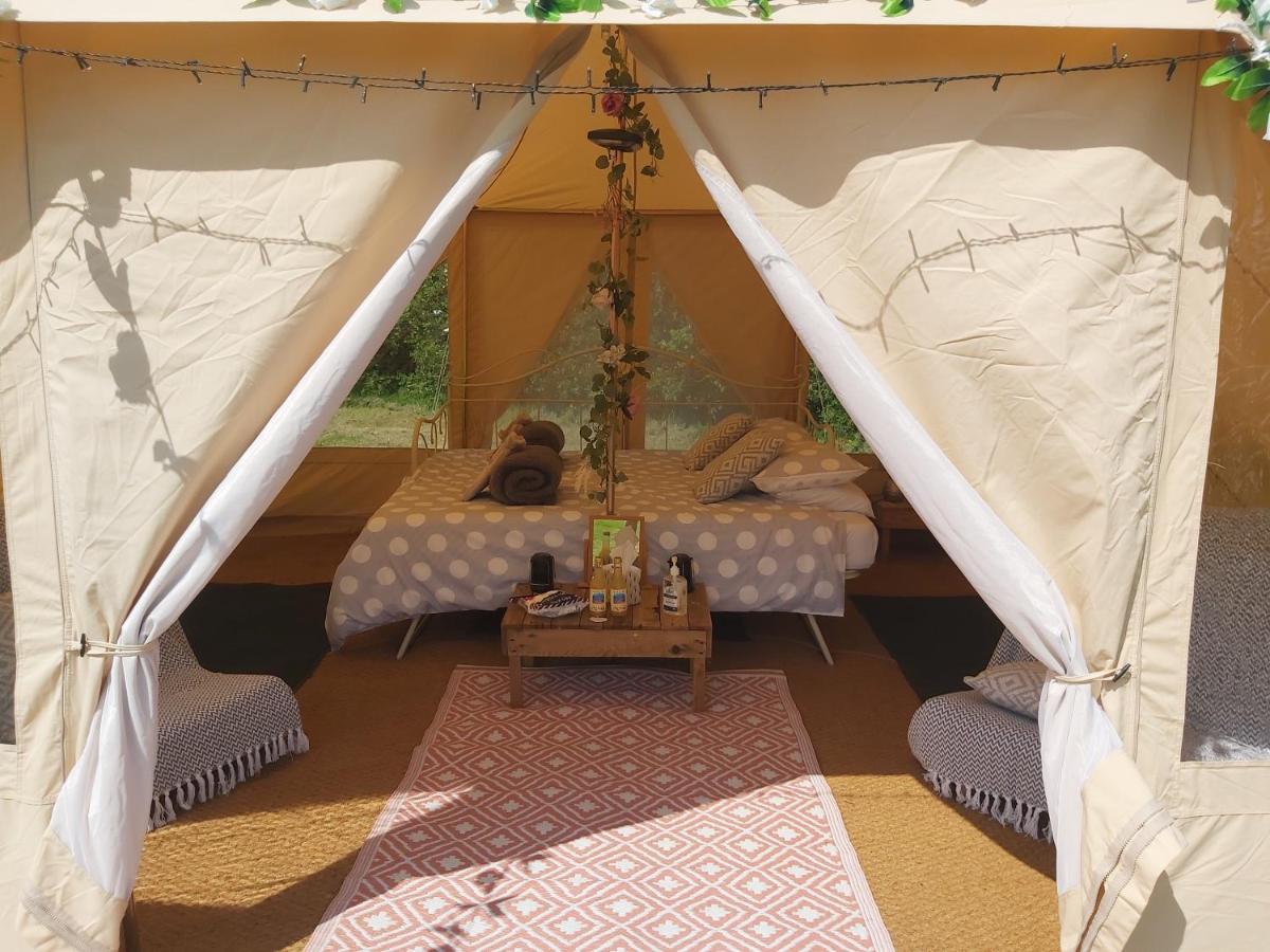Hopgarden Glamping - Luxury 6M Bell Tent Wadhurst Bagian luar foto