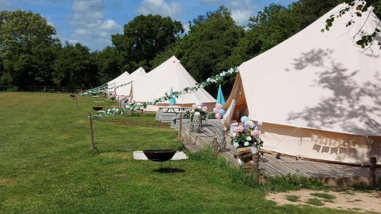 Hopgarden Glamping - Luxury 6M Bell Tent Wadhurst Bagian luar foto