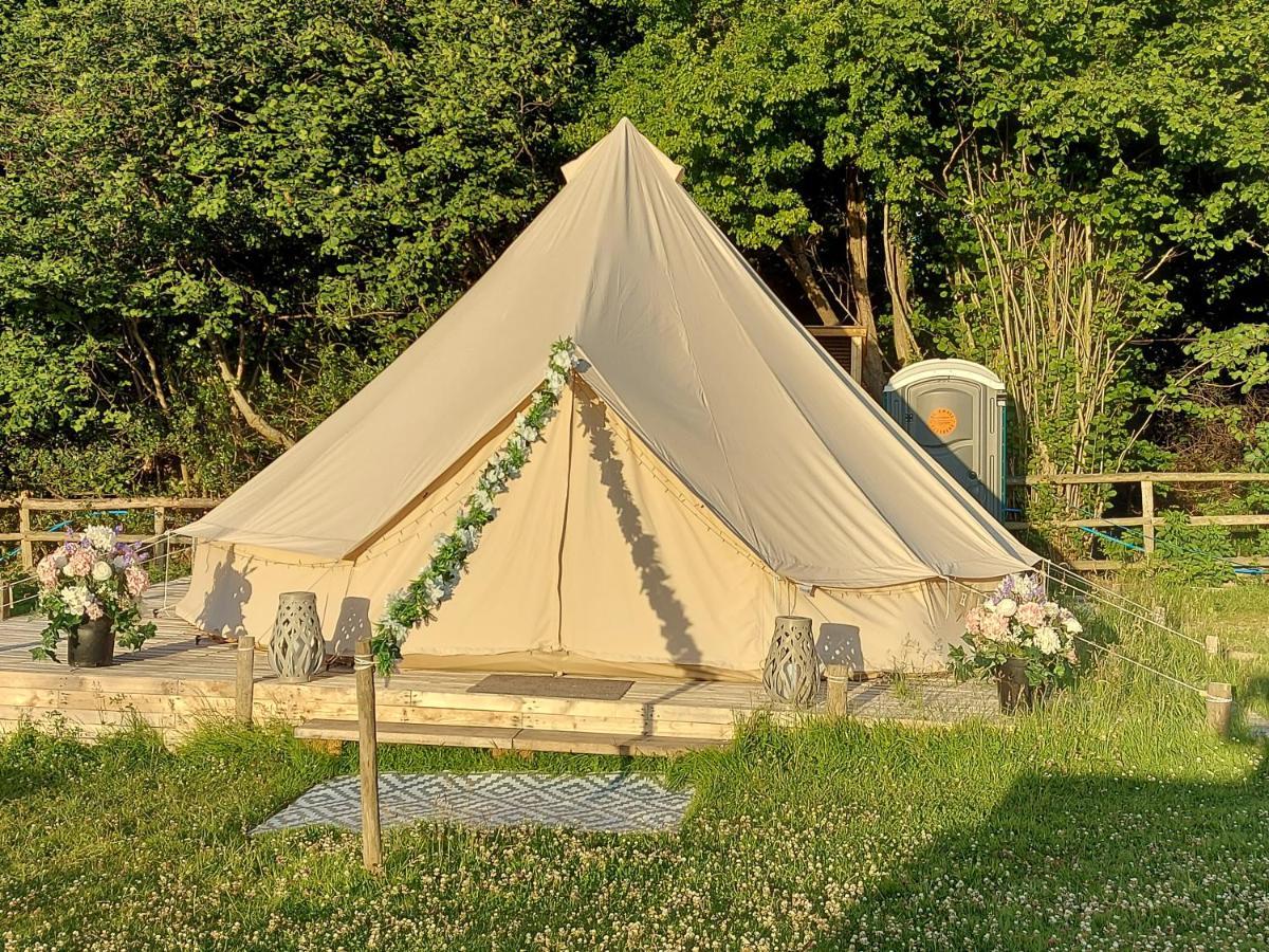 Hopgarden Glamping - Luxury 6M Bell Tent Wadhurst Bagian luar foto